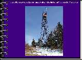The old firetower at the summit, which affords fantastic views for the brave.